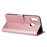 For Samsung A30/A20 Flip-type Leather Protective Phone Case with 3 Card Position Buckle Design Phone Cover  Rose gold