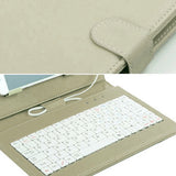 General Wired Keyboard Flip Holster Case for Andriod Mobile Phone 4.8-6.0"" purple