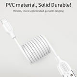JOYROOM S-L352 2.4A Output Charging Charger Data Sync Micro USB Data Cable - white Type-C