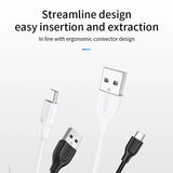 JOYROOM S-L352 2.4A Output Charging Charger Data Sync Micro USB Data Cable - white Type-C