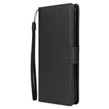 For OPPO F11 Wallet-type PU Leather Protective Phone Case with Buckle & 3 Card Position black