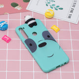 For Redmi 8/8A/5/Note 8T Mobile Phone Case Cute Cellphone Shell Soft TPU Cover with Cartoon Pig Duck Bear Kitten Lovely Pattern Light blue