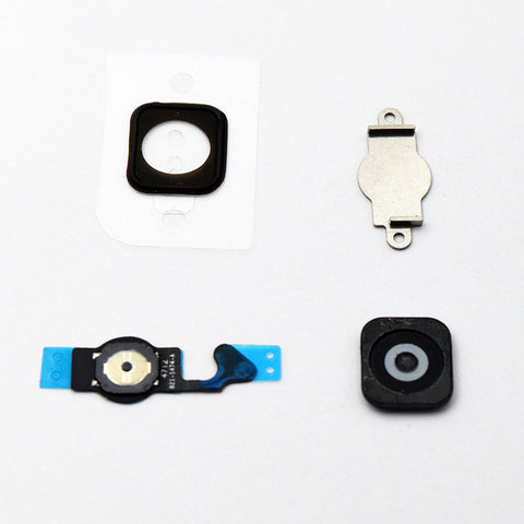 For iPhone 5 5G Home Button Flex Home Button Menu with Flex Cable Key Cap white