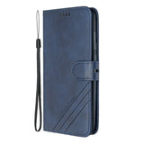 For Redmi Note 8T/Redmi 8/Redmi 8A Case Soft Leather Cover with Denim Texture Precise Cutouts Wallet Design Buckle Closure Smartphone Shell  blue