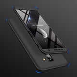 For Samsung J6 Plus/ J6 Prime 3 in 1 360 Degree Non-slip Shockproof Full Protective Case black_Samsung J6 Plus/ J6 Prime