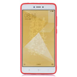 For Redmi note 4X/NOTE 4 Cartoon Lovely Coloured Painted Soft TPU Back Cover Non-slip Shockproof Full Protective Case with Lanyard red