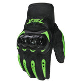 Touch Screen Full Finger Racing Motorcycle Gloves Bike Gloves Touch screen orange_M