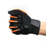 Touch Screen Full Finger Racing Motorcycle Gloves Bike Gloves Touch screen orange_M