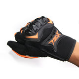 Touch Screen Full Finger Racing Motorcycle Gloves Bike Gloves Touch screen orange_M