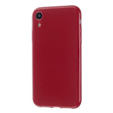 For iPhone X/XS/XS Max/XR  Cellphone Cover Slim Fit Bumper Protective Case Glossy TPU Mobile Phone Shell Rose red