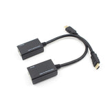 HDMI Over RJ45 CAT5e CAT6 UTP LAN Ethernet Extender Repeater 1080P  black