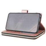 For Samsung A10/A20/A30/A50/A30S/A50S Pu Leather  Mobile Phone Cover Zipper Card Bag + Wrist Strap Rose gold