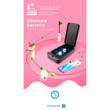 Sterilizer Box UV Disinfection Box Pedicure Manicure Box Boxes Sterilizing Steel Metal Nipper Equipment Cleaner Tools black