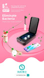 Sterilizer Box UV Disinfection Box Pedicure Manicure Box Boxes Sterilizing Steel Metal Nipper Equipment Cleaner Tools black