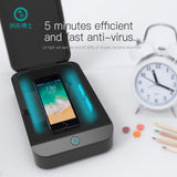 Sterilizer Box UV Disinfection Box Pedicure Manicure Box Boxes Sterilizing Steel Metal Nipper Equipment Cleaner Tools black