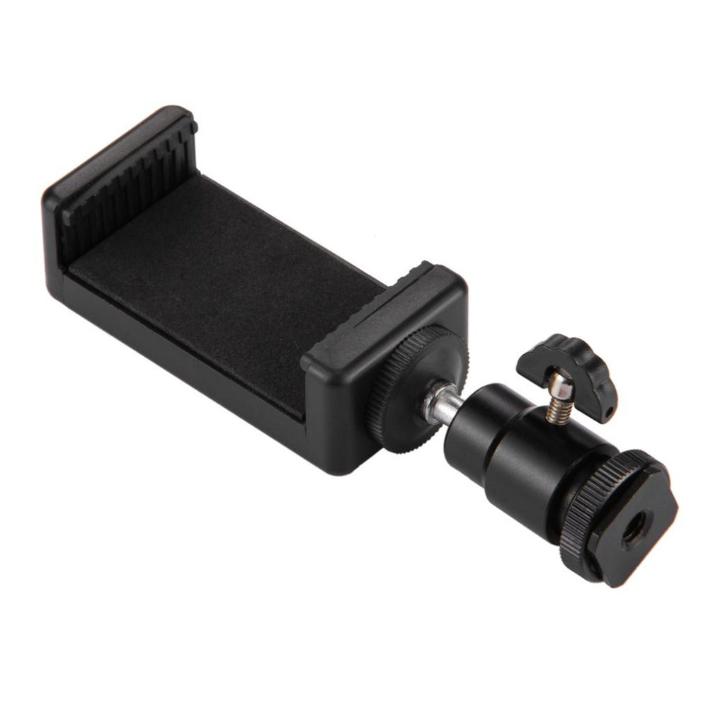 PULUZ Universal 360 Degrees Stable Hot Shoe Tripod Head for Smartphones Phones  black