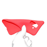 for Samsung A6 plus 2018 Lovely Candy Color Matte TPU Anti-scratch Non-slip Protective Cover Back Case red