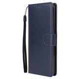 For OPPO F11 Wallet-type PU Leather Protective Phone Case with Buckle & 3 Card Position blue