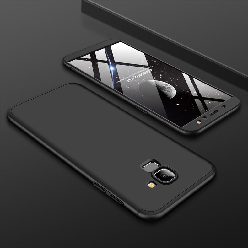 For Samsung A6 2018 360 Degree Protective Case Ultra Thin Hard Back Cover black
