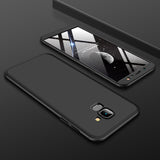 For Samsung A6 2018 360 Degree Protective Case Ultra Thin Hard Back Cover black
