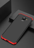 For Samsung A6 2018 360 Degree Protective Case Ultra Thin Hard Back Cover black
