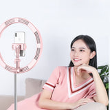 Selfie Ring Light LED Dimmable Video Studio Photography Lighting for Vlog Live Photo with Tripod Y2 fill light white