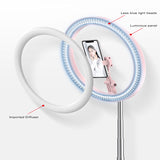 Selfie Ring Light LED Dimmable Video Studio Photography Lighting for Vlog Live Photo with Tripod Y2 fill light white