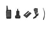 TIENGU Wireless Handheld Mini Ultra-thin Walkie Talkie FRS UHF Portable Radio Communicator Red EU plug
