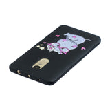 For Redmi note 4X/NOTE 4 Cartoon Lovely Coloured Painted Soft TPU Back Cover Non-slip Shockproof Full Protective Case with Lanyard sapphire