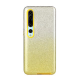 For XIAOMI CC9E/A3/10/10 PRO/K20/K20 pro Phone Case Gradient Color Glitter Powder Phone Cover with Airbag Bracket yellow
