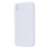 For HUAWEI Y5 2018/2019 TPU Phone Case Simple Profile Delicate Finish Cellphone Cover Full Body Protection Milk white