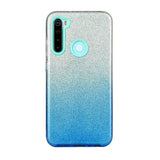 For OPPO Realme 5/Realme 5 Pro/A5 2020/A9 2020/A52/A92 Phone Case Gradient Color Glitter Powder Phone Cover with Airbag Bracket blue