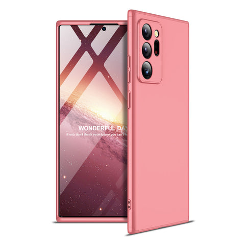 For Samsung Note 20/Note 20 Ultra/M31S Mobile Phone Cover 360 Degree Full Protection Phone Case Rose gold