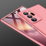 For Samsung Note 20/Note 20 Ultra/M31S Mobile Phone Cover 360 Degree Full Protection Phone Case Rose gold