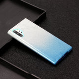 for HUAWEI P20 LITE/P30 LITE/P40 LITE/Nova6SE/Nova 7i Phone Case Gradient Color Glitter Powder Phone Cover with Airbag Bracket blue