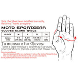 Outdoor Sports Cycling Stainless Steel Protective All-finger Motorcycle Touch Screen Gloves red_XXL