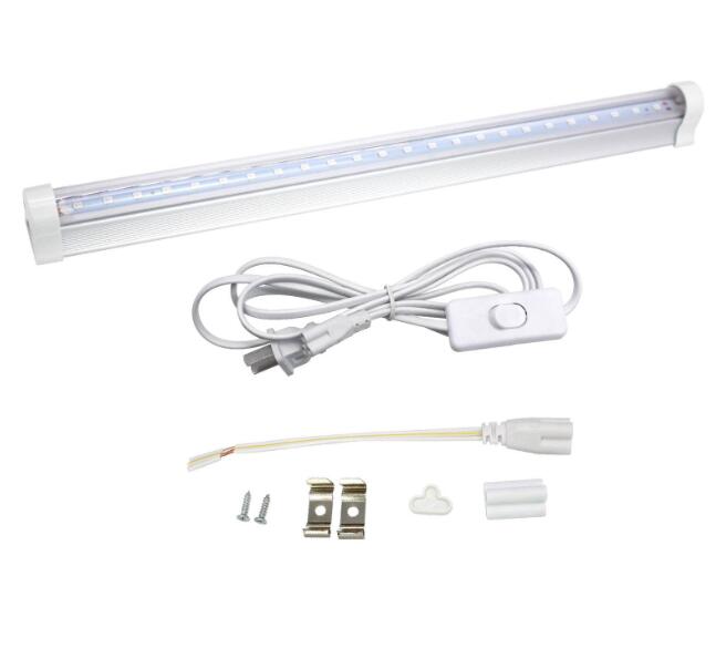 T5 30CM Ultraviolet Germicidal Light 395nm5W Tube UV Disinfection Sterilizer Lamp Tube + European plug line