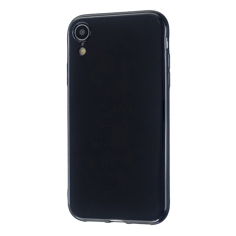 For iPhone X/XS/XS Max/XR  Cellphone Cover Slim Fit Bumper Protective Case Glossy TPU Mobile Phone Shell Bright black