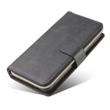 For Samsung A10/A20/A30/A50/A30S/A50S Pu Leather  Mobile Phone Cover Zipper Card Bag + Wrist Strap black