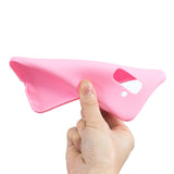 for Samsung A6 plus 2018 Lovely Candy Color Matte TPU Anti-scratch Non-slip Protective Cover Back Case dark pink