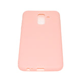 for Samsung A6 plus 2018 Lovely Candy Color Matte TPU Anti-scratch Non-slip Protective Cover Back Case Light pink
