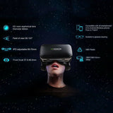 Virtual Reality 3D VR Headset Glasses 360ø Panoramic for iOS Android Smartphone black