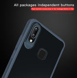 For VIVO Y95 /Y91 with fingerprint hole Ultra Slim Translucent Non-slip Shockproof TPU Back Cover  Transparent White