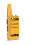 TIENGU Wireless Handheld Mini Ultra-thin Walkie Talkie FRS UHF Portable Radio Communicator Blue EU plug
