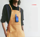 TIENGU Wireless Handheld Mini Ultra-thin Walkie Talkie FRS UHF Portable Radio Communicator Blue EU plug