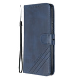 For Redmi Note 8T/Redmi 8/Redmi 8A Case Soft Leather Cover with Denim Texture Precise Cutouts Wallet Design Buckle Closure Smartphone Shell  blue