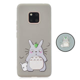 For HUAWEI MATE 20 pro Pure Color Phone Cover Cute Cartoon Phone Case Lightweight Soft TPU Phone Case with Matching Pattern Adjustable Bracket 6