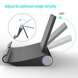 Universal Adjustable Portable Desk Tablet Stand Holder for All Smart-Phone iPad Air black