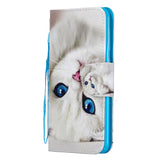 For Samsung A10/A20/A30 Smartphone Case PU Leather Wallet Design Cellphone Cover with Card Holder Stand Available Ice cream unicorn