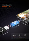 OTG adapter USB for iPhone iPad iOS 12 13 Connect MIDI Piano Silver